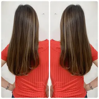 ロング カラー 京都大人女性ショート 徒歩1分/秋山のヘアスタイル