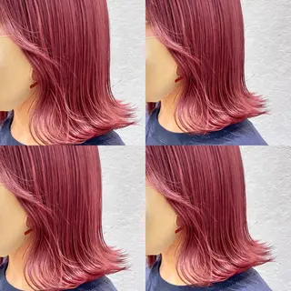 ミディアム カラー ♥️ブリーチ/ボブ/ レイヤー♥️maiのヘアスタイル