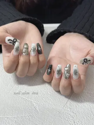 ロング nail salon émuのネイルデザイン