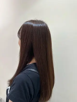 セミロング カラー タイトボブ個性派カラ ーAKANEのヘアスタイル