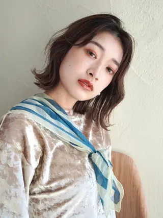 ミディアム Masena所属・💎韓国風レイヤー /ボブ💎Namiのヘアスタイル