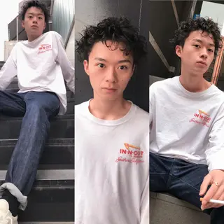 メンズ ブリーチなし透明感 艶🌟YOSHIKIのヘアスタイル