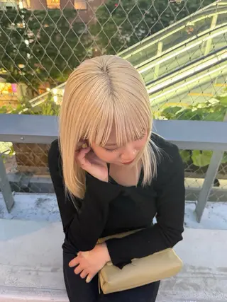 ミディアム カラー 🪐レイヤー/美髪 カラー/加野彩果🪐のヘアスタイル