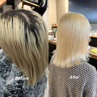 ミディアム カラー daiki 原宿のヘアスタイル