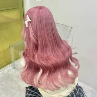 ミディアム カラー 🎀🧁ダメージレス 艶髪カラー🧁🎀のヘアスタイル