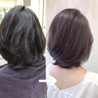 ミディアム 安藤 明日翔のヘアスタイル