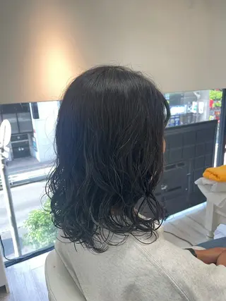 ミディアム 新籾 尚哉のヘアスタイル