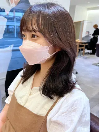 セミロング カラー 韓国ヘア×髪質改善 /yoshikaのヘアスタイル