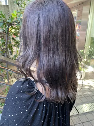 セミロング カラー ヘアアレンジ 艶カラー🌙縮毛矯正 /ボブ【Reina】のヘアスタイル