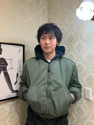 パーマ メンズ Tink 橋本 青空のヘアスタイル