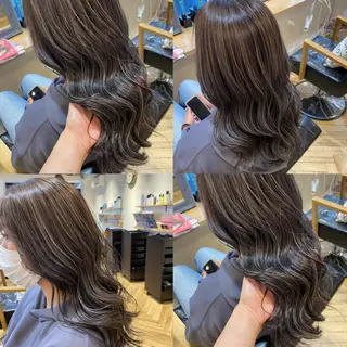 ロング カラー 艶カラー/韓国顔周り 🎀mamiのヘアスタイル