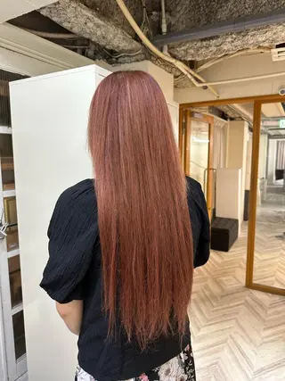 ロング 韓国ヘア×ハイトーン AYA💫のヘアスタイル