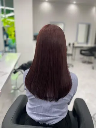 セミロング カラー ヘアアレンジ Ella所属・nana【艶髪】/ レイヤー/縮毛矯正のヘアスタイル