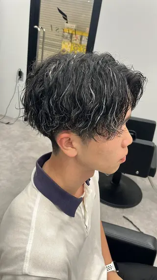 カラー パーマ メンズ men's salon First中崎町店所属・First中崎町 西郡   涼のヘアスタイル
