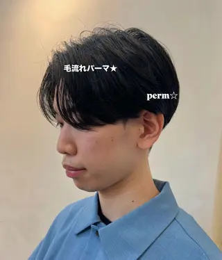 パーマ メンズパーマ✨️/ 縮毛カラー🫧あきはのヘアスタイル