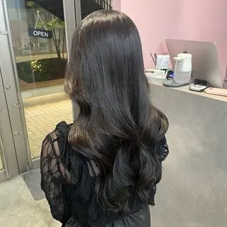 ロング カラー のあ/カットモデル/ 縮毛矯正モデルのヘアスタイル