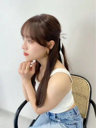 艶カラーsora🐰 カラーモデル募集🩵のヘアスタイル