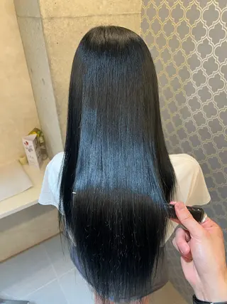 セミロング カラー 💓シールエクステ ルミエールのヘアスタイル