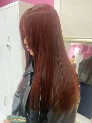 ロング カラー Hirona 縮毛矯正/髪質改善のヘアスタイル