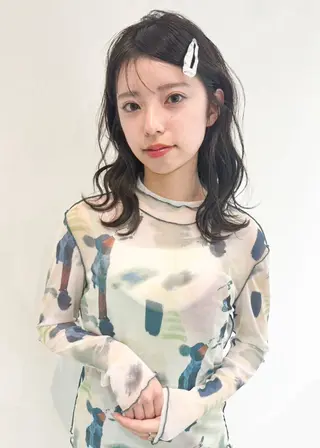 ミディアム カラー あ あのヘアスタイル