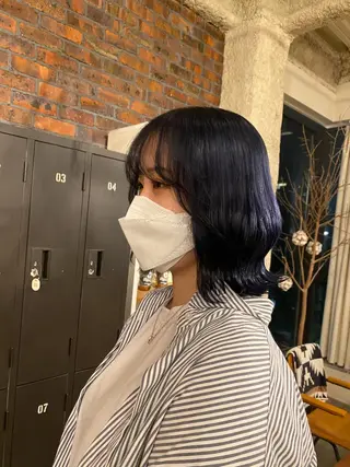 ミディアム カラー the BRIDGE 加藤みのりのヘアスタイル