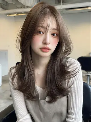 ロング 松井 美祐宇のヘアスタイル