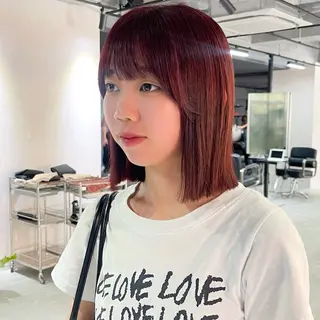 カラー 🎀ミルクティー/暖 色×レイヤー/マリアのヘアスタイル