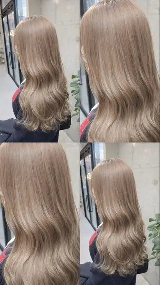 ロング rise/レイヤー／ ダブルカラーのヘアスタイル