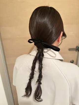 セミロング ヘアアレンジ T Ayaのヘアスタイル