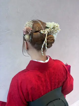 セミロング ヘアアレンジ 🫧みひろ🫧カット カラーモデル募集のヘアスタイル