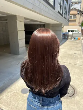 ロング カラー kei/透明感カラー /縮毛矯正/メンズのヘアスタイル