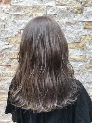 セミロング カラー 髪質改善/艶髪💎 ウエキ リカのヘアスタイル