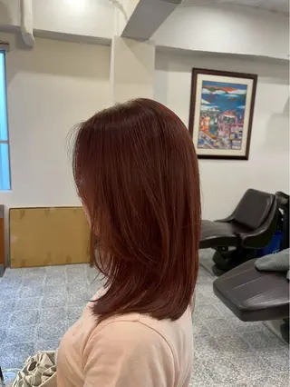 ミディアム カラー 柔らかい/抜け感/ SOU🫧のヘアスタイル