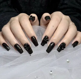 カラー 波 なみのネイルデザイン