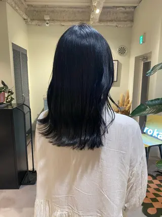 セミロング カラー roka所属・当日予約大歓迎💗 依田瑞希のヘアスタイル