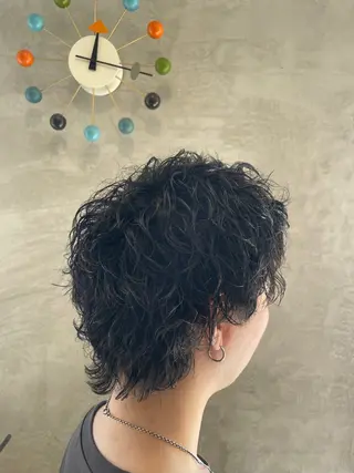 ショート 柏/シャドウパーマ/ ナチュラル/颯寿のヘアスタイル