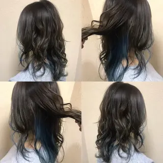 ミディアム カラー 透明感カラー・ 髪質改善🩵イケダのヘアスタイル