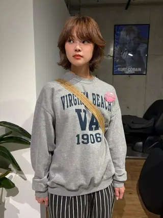 ミディアム sliver renのヘアスタイル