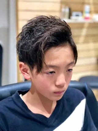 ショート キッズ RUBEUS【ルベウス】所属・✨艶々カラー🎨 杉本賢人のヘアスタイル