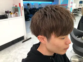 パーマ メンズ BABY 艶髪暗髪ヘア💖達人のヘアスタイル