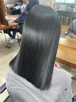 ミディアム カラー パーマ ヘアアレンジ 押切 響　のヘアスタイル