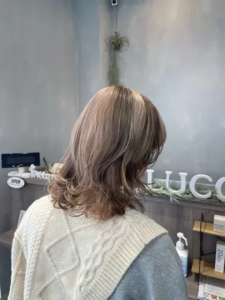 ミディアム カラー Agu hair lucca所属・白取 太一のヘアスタイル