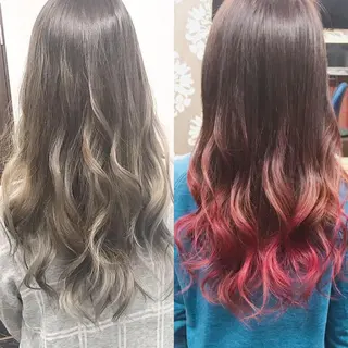 ロング カラー ヤナ マネージャーのヘアスタイル