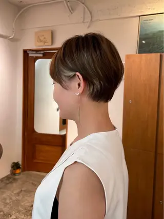 ショート ENIEN MAKE'S 立川所属・綾/ベージュカラー /パーマ🩰のヘアスタイル