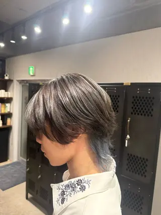 カラー ルシ🌈/ハイトーン デザインカラー/町田のヘアスタイル