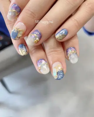 ネイル 北浦和 自爪育成ケアのネイルデザイン