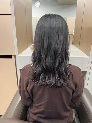 セミロング パーマ ボブパーマコテ巻き風 パーマNo1深江秀平のヘアスタイル