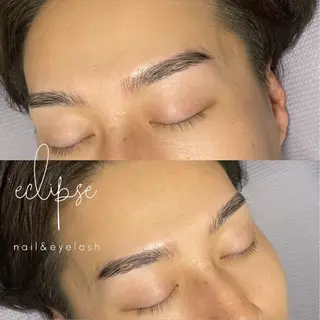 メンズ アイブロウ eclipse eyelashのマツエク・マツパデザイン