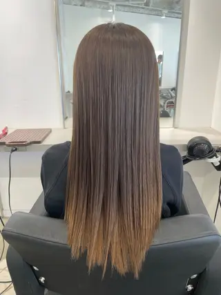 セミロング カラー パーマ&ブリーチ /飯牟田/GEAR.のヘアスタイル