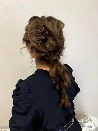 セミロング ヘアアレンジ A･One  青山店所属・🦎今川 かりん🦎のヘアスタイル